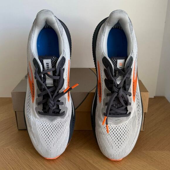 Brooks Ghost 17 Oyster Mushroom/Orange/Ebony Men Running Sneakers- SZ 11.5 main image 13